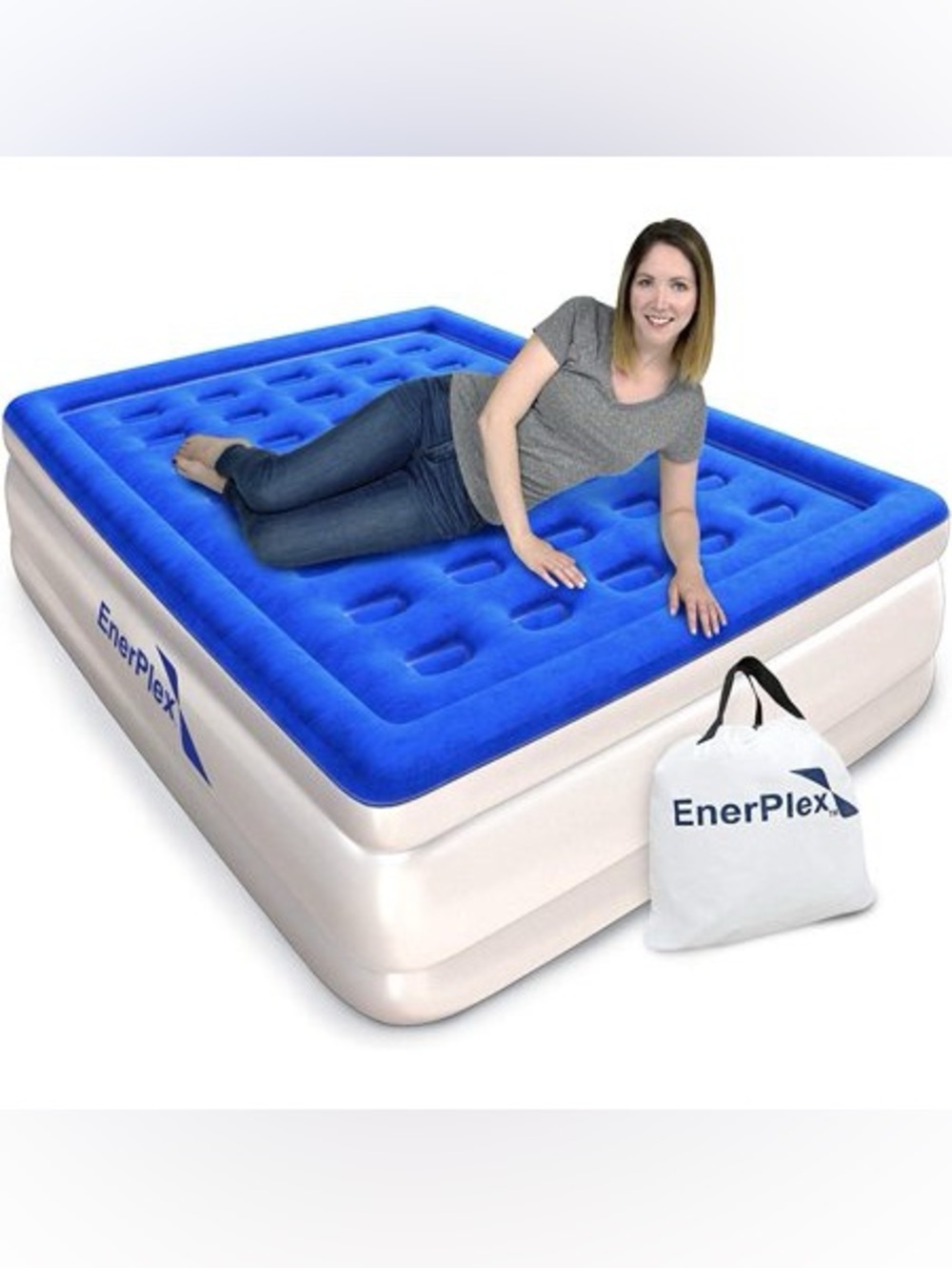 NEW EnerPlex Air Mattress with Built-in Pump Travel